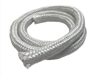 MinGlas 3350 Fiberglass Round Braided Rope, Firm Texture –