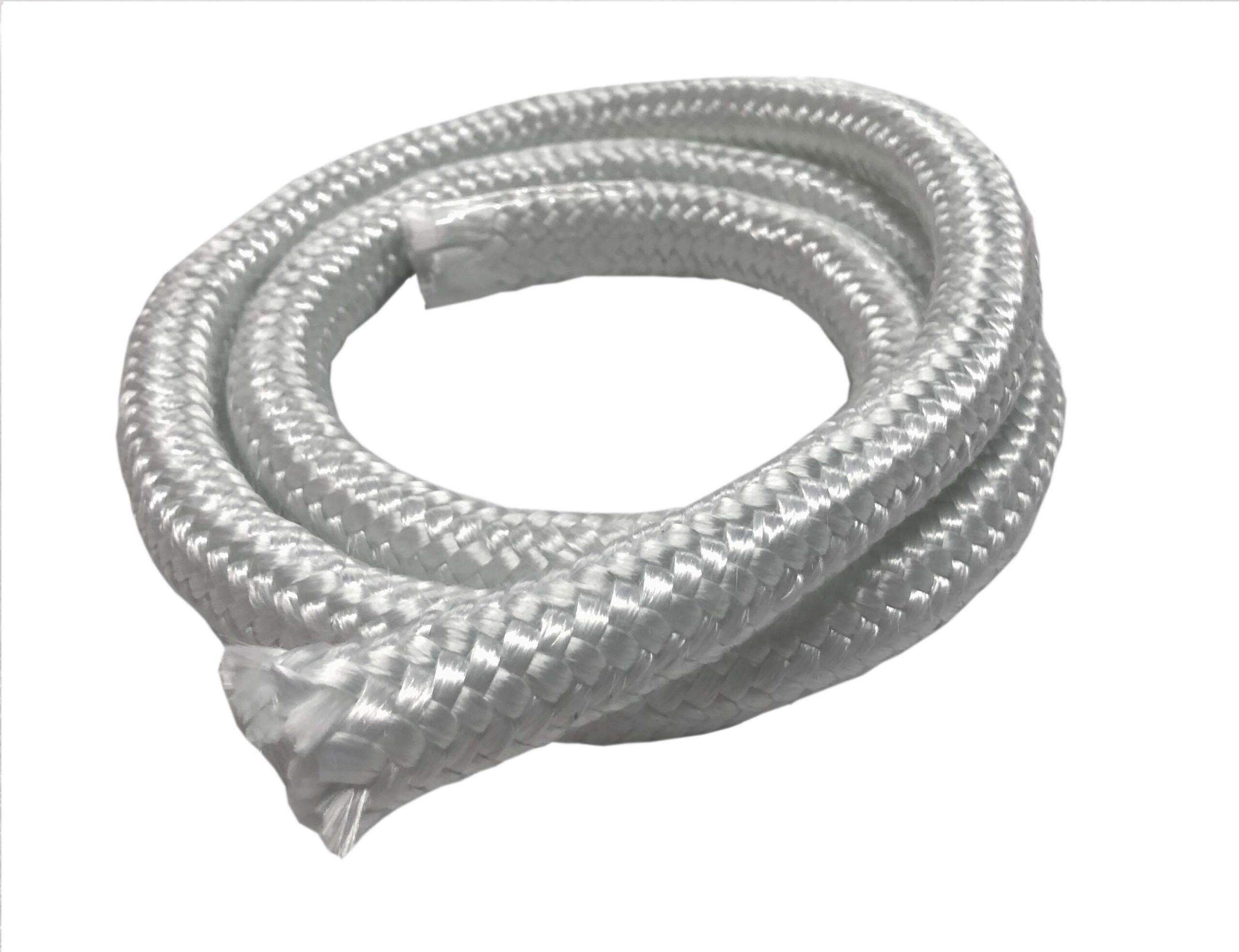 MinGlas 3350 Fiberglass Round Braided Rope, Firm Texture, round braided
